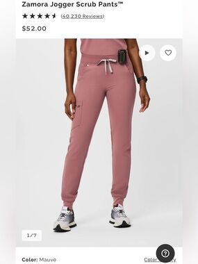 FIGS Mauve Women’s Zamora Joggers